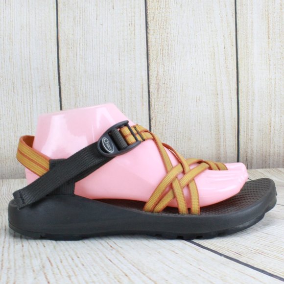 Chaco Shoes - CHACO Canvas Strappy Vibram Sole Sandals Size 9